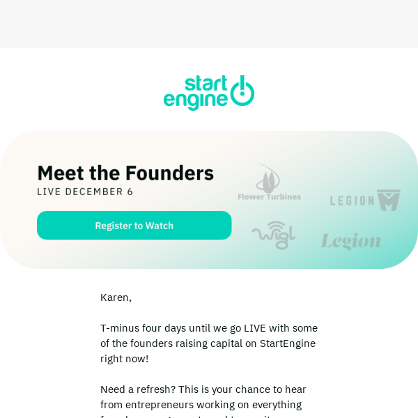 StartEngine, Meet StartEngine Founders LIVE in Just 4 Days