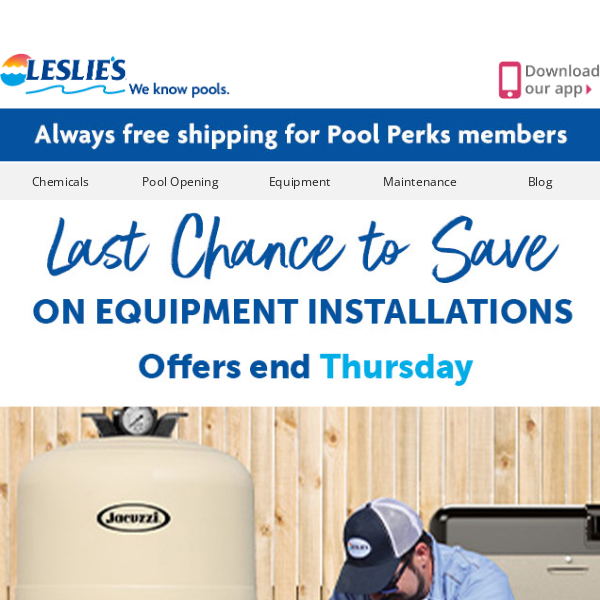 ⚠️ Last Chance to Save on Equipment Installations! (Shop Now)