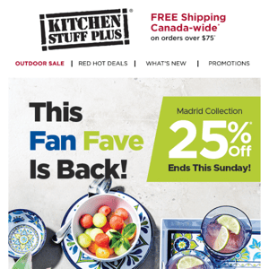 Last Weekend To Save 25% Off Outdoor Dinnerware