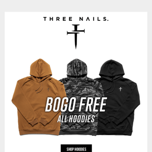BOGO FREE All Hoodies!
