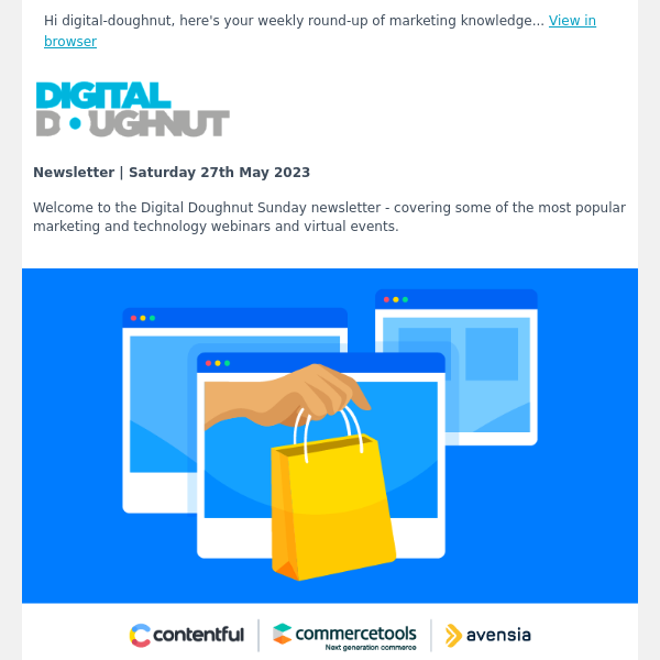 [Newsletter] Digital Marketing Webinars and Events: This Week's Top Picks