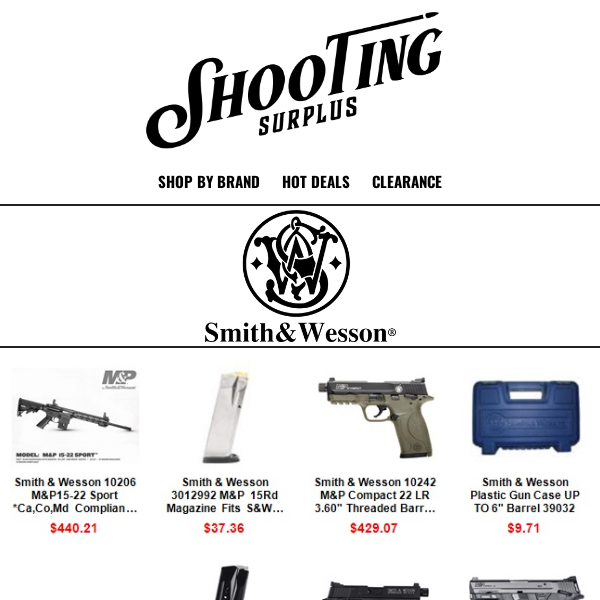Smith & Wesson Deals, Best Sellers, M&P, Revolvers, 1911's