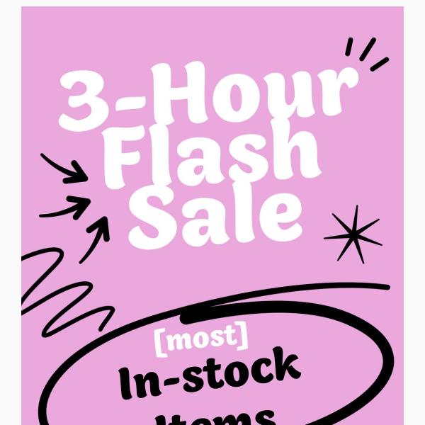 💜3-HOUR FLASH SALE! 4pm-7pm • 50% Off [most] iN-Stock iTEMz!