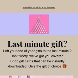Left Your Gifts To The Last Minute?