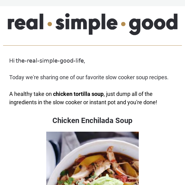 Dump and go enchilada soup 🥣