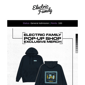 The Electric Family 10 Year Anniversary Pop-Up Shop is TOMORROW!