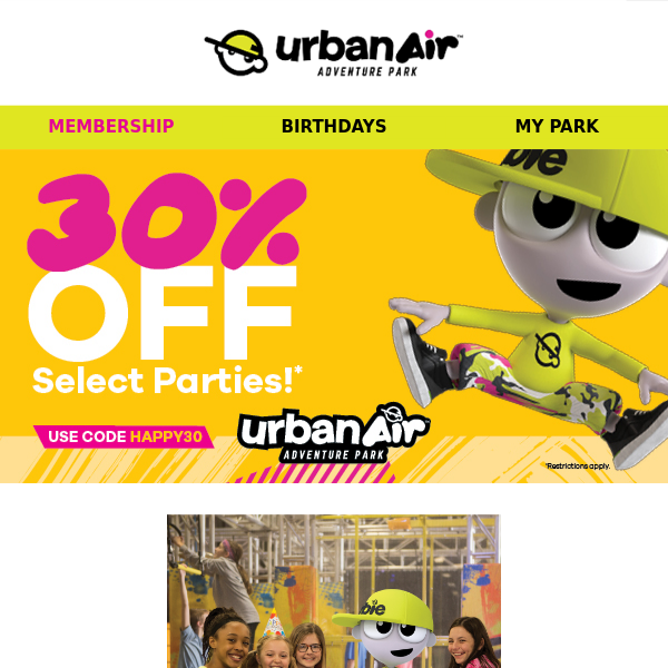 🎁 30% OFF Just for You! - Urban Air Adventure Park
