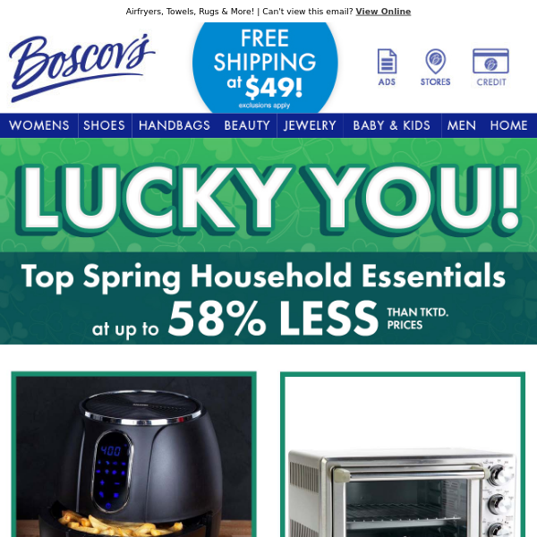 LUCKY YOU! Top Household Essentials Up To 58% Less