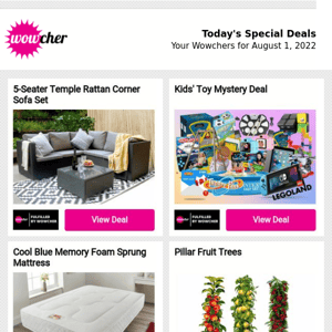 Wowcher: I'm just an email, in your inbox, waiting to be opened - save BIG on the things you love...