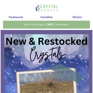 NEW + Restocked Crystals ❤️✨