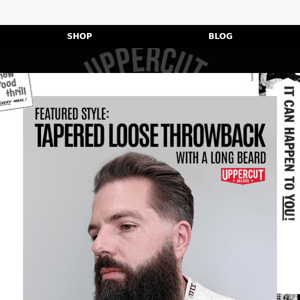 Featured Style: Loose Throwback with a Long Beard