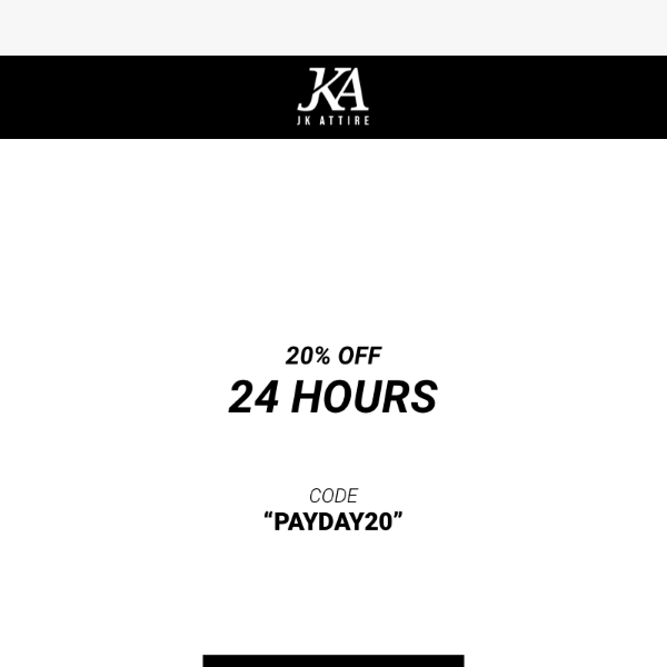 20% OFF FOR 24 HOURS! 🔥