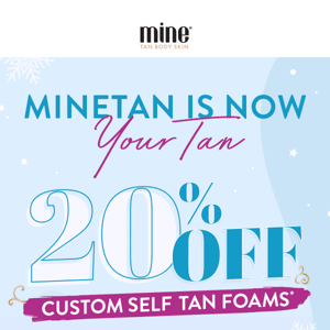 Tis' the Season of Glow | 20% OFF Custom Tan! 🎄