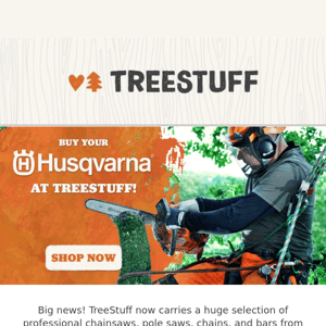 Buy Husqvarna Saws Online at TreeStuff!