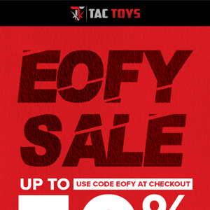 HURRY! EOFY Sale 🔥 Up to 50% off