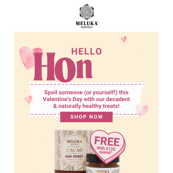 Our indulgent & deliciously healthy gift just for you, Meluka Australia💕