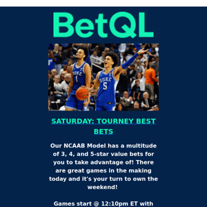 Round 2: Tournament Best Bets & Values