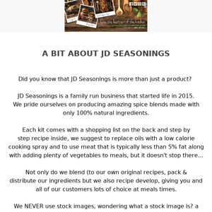 A little bit about JD Seasonings 😍