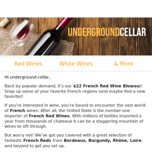 Ooh La La! $22 French Reds Are Here!