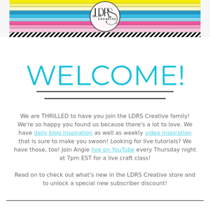 Welcome to the LDRS Creative Family!