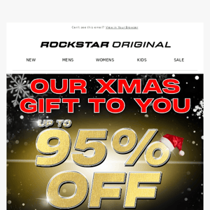 Up to 95% Off Sitewide 🎅 Plus some Rockstar Ca$h