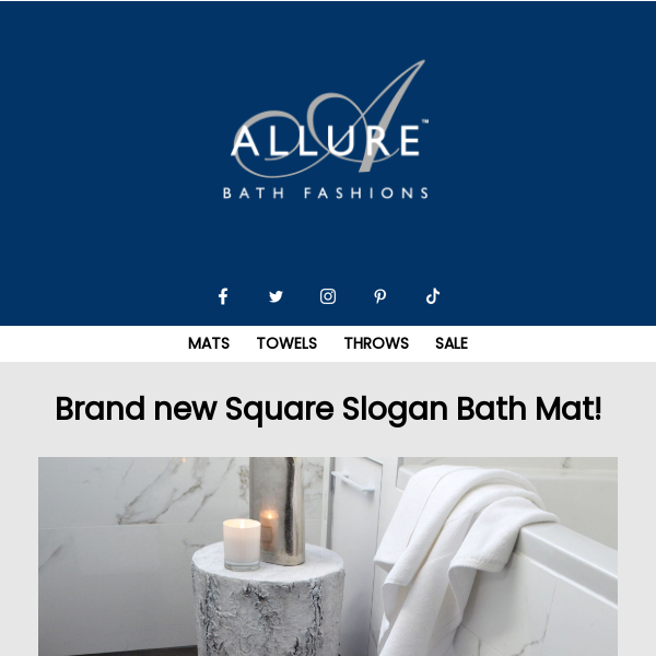 Introducing a brand new bath mat! 🤩