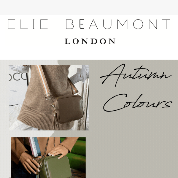 Elie Beaumont Cross Body Customisable Strap Handbag Colour: Olive/Green, Size: One Size