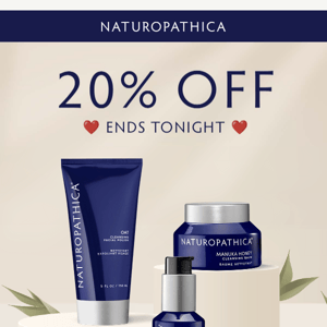 Ends tonight! 20% off 3+ products!