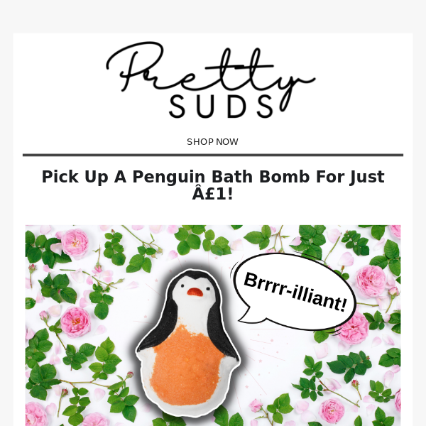 £1 Penguin Bath Bombs