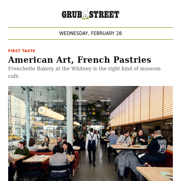 American Art, French Pastries