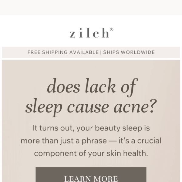 Better Sleep 🤝 Clearer Skin
