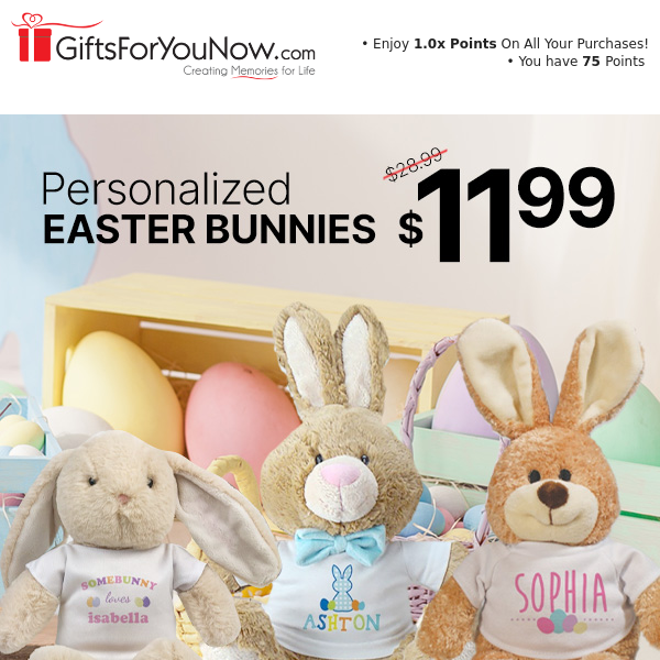 🐰Hop on This $11.99 Easter Bunny Sale!