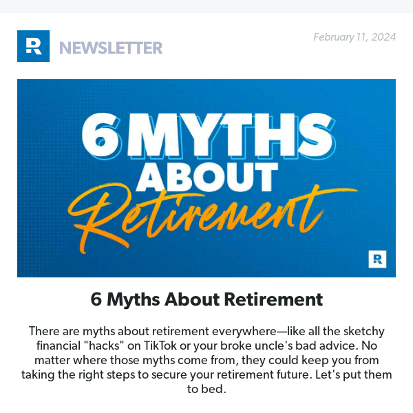6 Myths About Retirement