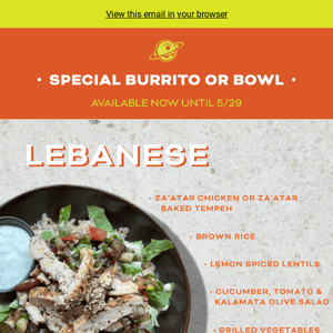 Our Lebanese special is back!