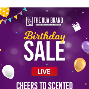 🚨 LIVE ALERT: Birthday Sale featuring 33% off on BEST fragrances! 🎊