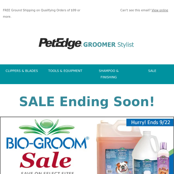 Ending Soon: Shampoo Sale