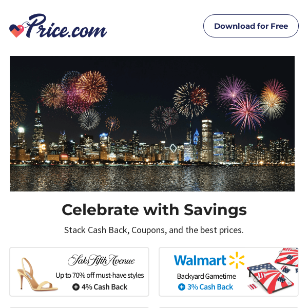 July 4th Sales, Cash Back & Coupons
