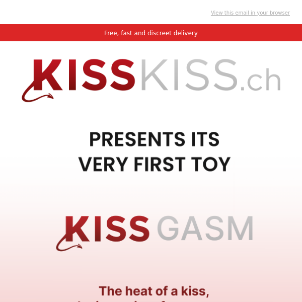 Discover the very first toy made by KissKiss.ch 🌹