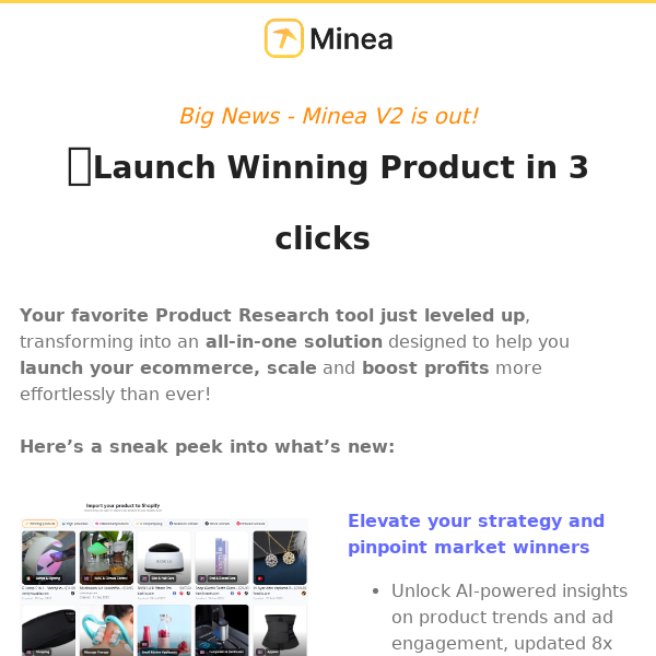 Discover the new Minea exclusively!