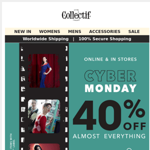 It's CYBER MONDAY! ⏰ 24Hrs Only | 40% OFF Almost Everything!