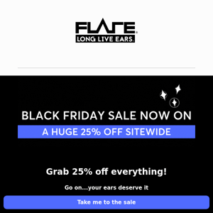 Black Friday deals are now live!