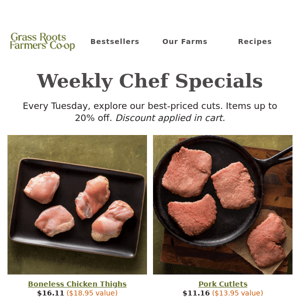 Weekly Chef Specials