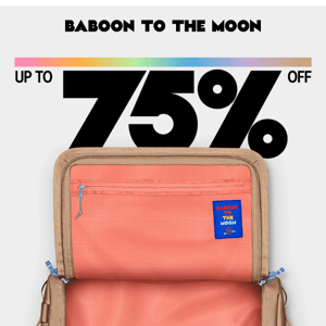 REMINDER: UP TO 75% OFF