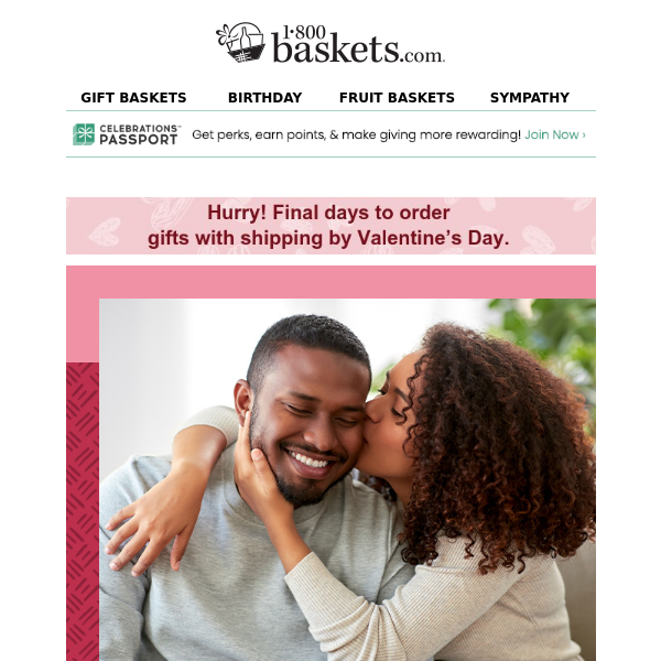 Ready, set, go >> Order Valentine’s Day gifts today.