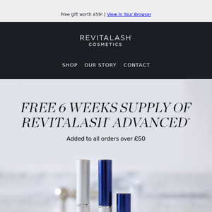 FREE RevitaLash® Advanced 1ml!* 🖤 | Added To All Orders Over £50!