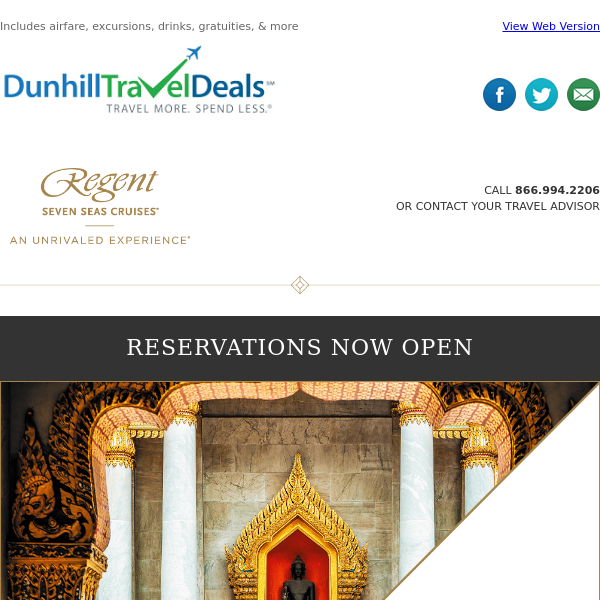 Reservations Now Open 20252026 Voyage Collection Dunhill Travel Deals