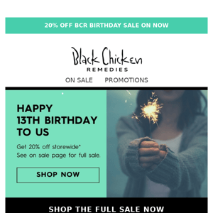 Big Birthday Savings of 20%*