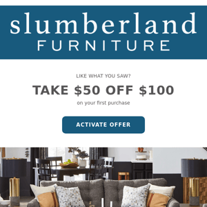 Items you viewed + $50 off $100+