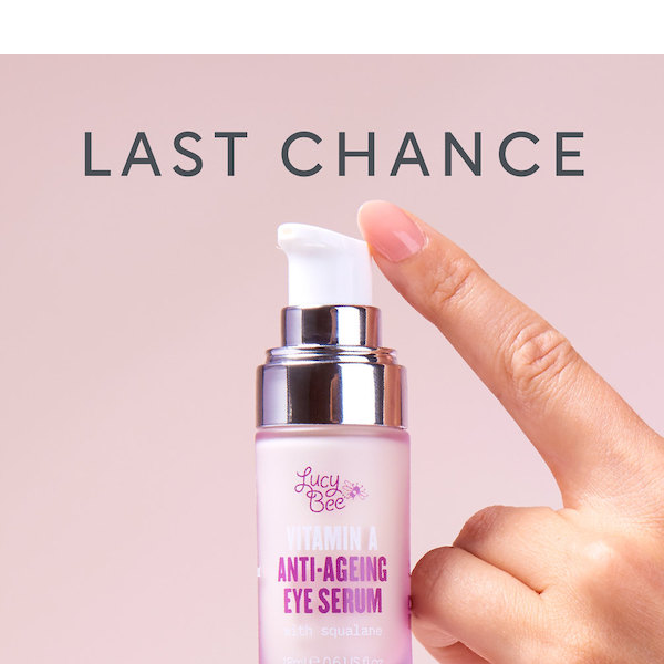 Last Chance for 40% OFF our Anti-Ageing Eye Serum