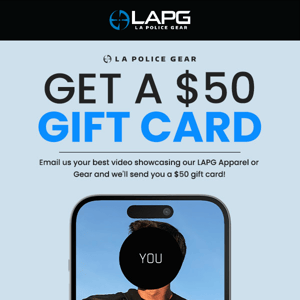 Submit a video for a $50 gift card!